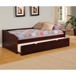 Furniture of America Bowiea Dark Cherry Daybed with Twin Trundle Furniture of America Kids' Beds