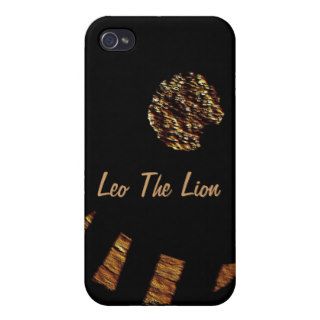 ABSTRACT LEO THE LION iPhone 4/4S CASES