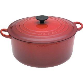 Le Creuset M09GT367 4 1/2 Quart Round Covered Oven   Cherry Kitchen & Dining