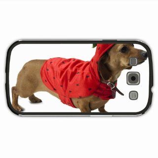 Custom Made Samsung GALAXY S3/III Phone Cases Animals Dog Dachshund Costume Beautiful Of Beautiful Gift Black Cell Phone Shell For Men Cell Phones & Accessories
