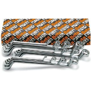 Beta 90/S13 Deep Offset Box End Wrench Set, 13 Pieces ranging from 6mm x 7mm to 30mm x 32mm in box, Chrome Plated