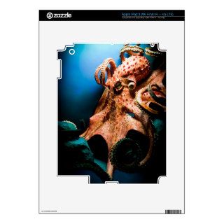 Scary Giant Octopus Decal For iPad 3