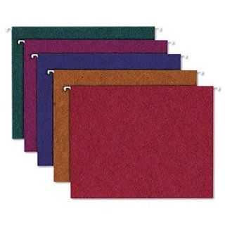 Recycled Paper Color Hanging Folders Letter Asstorted Jewel Colors 20/Box 
