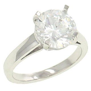 Lds Cathedral Style Solitaire Engagement Ring (CZ ctr) Jewelry