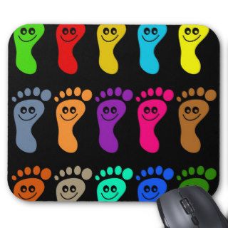 Colourful Feet Mouse Mats