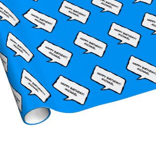 Happy Birthday wrapping paper  Personalizable
