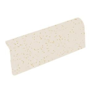 U.S. Ceramic Tile Bright Gold Dust 2 in. x 6 in. Ceramic Bullnose Radius Cap Wall Tile DISCONTINUED N871 A4200