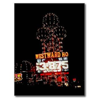 Westward Ho Las Vegas Vector Graphic Postcards
