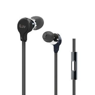iLuv IEP374BLK Twisted Taffy Premium Earphones with SpeakEZ Remote   Black (Discontinued by Manufacturer) Electronics