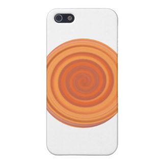 Retro Candy Swirl in Peach Orange iPhone 5 Cases