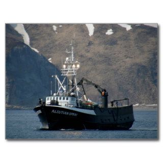 Aleutian Spray, Crab Boat in Dutch Harbor, AK Post Cards
