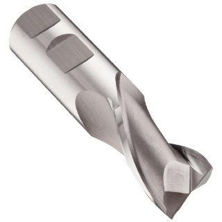 Niagara Cutter 57041 Cobalt Steel Square Nose End Mill, Inch, Weldon Shank, Uncoated (Bright) Finish, Roughing and Finishing Cut, 30 Degree Helix, 2 Flutes, 2.313" Overall Length, 0.125" Cutting Diameter, 0.375" Shank Diameter Industrial &a