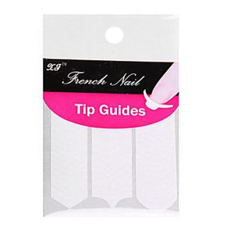 5 Bags 240PCS 3 Mixed Patterns French Nail Tip Guides