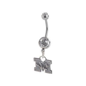 Missouri Tigers Silver Belly Button Ring