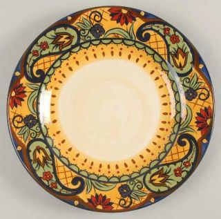 Corsica Home Crown Jewel Dinner Plate, Fine China Dinnerware   Floral,Paisley,Ye