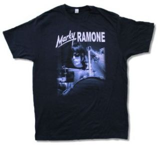 Adult Marky Ramone Drums on Navy Blue T Shirt (Large) at  Mens Clothing store