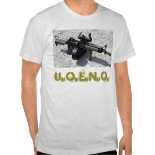 La Monda &Co. White U.O.E.N.O. Assault Rifle Shirt