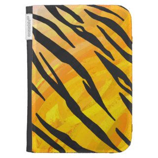 Tiger Black and Orange Print Cases For The Kindle