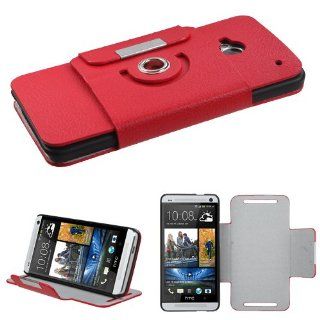 MYBAT Red Premium Rotatable MyJacket Wallet (427)(with Package) for HTC One/M7 Cell Phones & Accessories