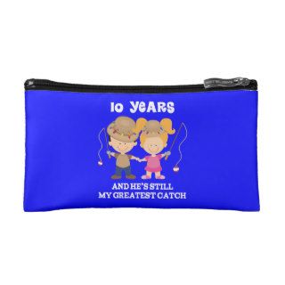 10th Wedding Anniversary Funny Gift For Her Cosmetic Bags