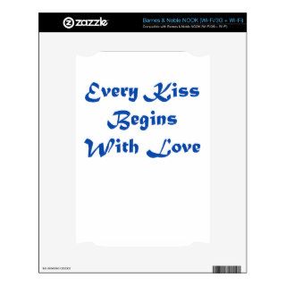 Every Kiss Begins With Love Decal For The NOOK