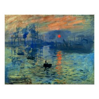 Impression Sunrise, Soleil Levant, Claude Monet Poster