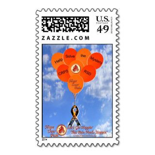 Blue Sky Help Solve the Mystery CRPS RSD Balloons Postage Stamp