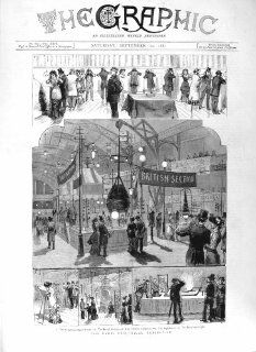 1881 PARIS ELECTRICAL EXHIBITION TELEPHONE LIGHT FRANCE   Prints