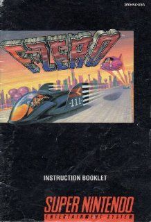 F Zero SNES Instruction Booklet (Super Nintendo Manual Only   NO GAME) [Pamphlet only   NO GAME INCLUDED] Nintendo 