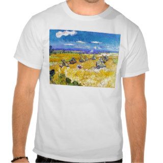 Wheat Fields with Reaper  Van Gogh Vincent Shirt