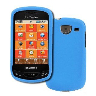 Blue Hard Case Cover for Samsung Brightside SCH U380 Cell Phones & Accessories
