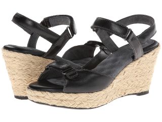 SoftWalk San Marino Womens Wedge Shoes (Black)
