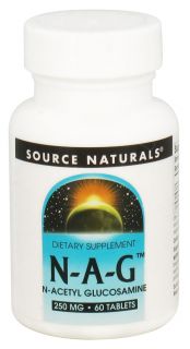Source Naturals   N A G N Acetyl Glucosamine 250 mg.   60 Tablets