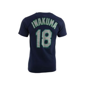 Seattle Mariners Hisashi Iwakuma Majestic MLB Official Player T Shirt