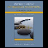 Intermediate Accounting, Volume 2   Study Guide (Canadian Edition)
