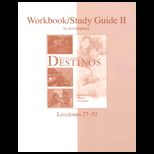 Destinos  Workbook / Study Guide II and 4 CDs