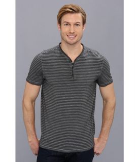 John Varvatos Star U.S.A. Garment Dyed Henley K740Q1B Mens T Shirt (Pewter)