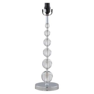 Threshold Acrylic Stacked Ball Lamp Base   Clear Large (Includes CFL Bulb)