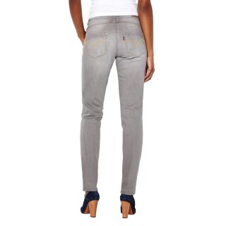 Levis Mid Rise Skinny Jeans, Grey, Womens