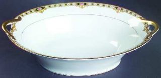 Noritake Ceylon, The 10 Oval Vegetable Bowl, Fine China Dinnerware   Roses On B