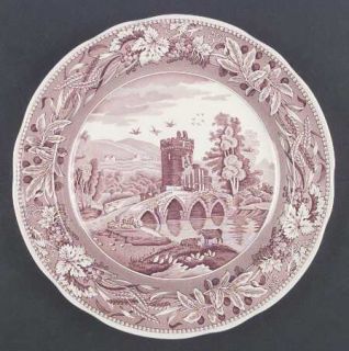 Spode Archive Collection Cranberry Dinner Plate, Fine China Dinnerware   Cranber