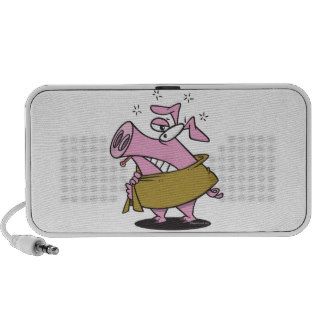 swine flu sick pig cartoon iPhone speaker