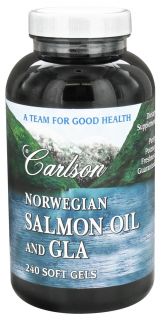 Carlson Labs   Norwegian Salmon Oil And GLA   240 Softgels