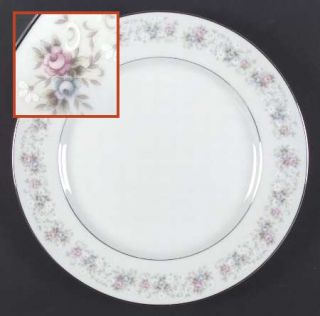 Fine China of Japan Rosemary Dinner Plate, Fine China Dinnerware   Pink,Blue Flo