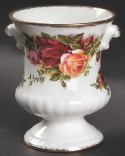 Royal Albert Old Country Roses Urn Shaped Vase, Fine China Dinnerware   Montrose