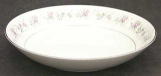 Fine China of Japan Rosemary Coupe Soup Bowl, Fine China Dinnerware   Pink,Blue