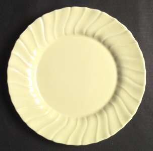 Franciscan Coronado Yellow Glossy Dinner Plate, Fine China Dinnerware   Yellow,