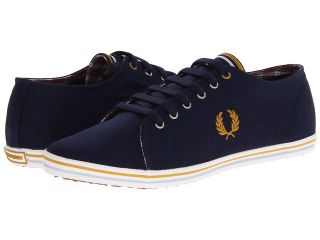 Fred Perry Kingston Twill Tipped Mens Lace up casual Shoes (Black)