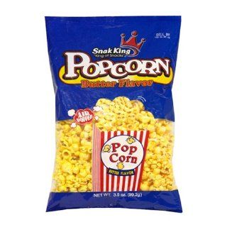 Snak King Regular Popcorn, 3.5 Ounce Units (Pack of 15)  Popped Popcorn  Grocery & Gourmet Food