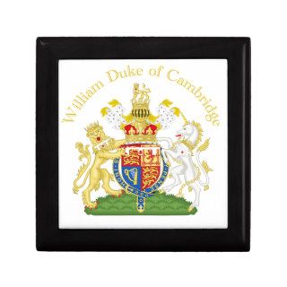 Prince William Coat of Arms Jewelry Box